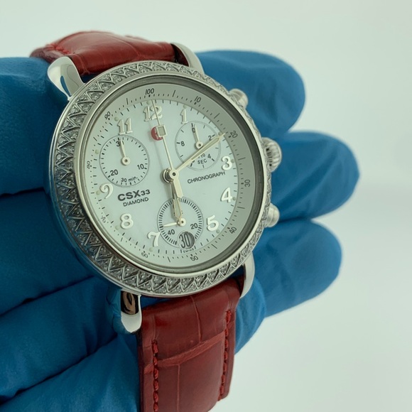 MICHELE CSK 33 DIAMOND BEZEL MOP CHRONOGRAPH WHITE main image 7
